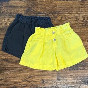 Bundle of girls Yellow and Black Shorts